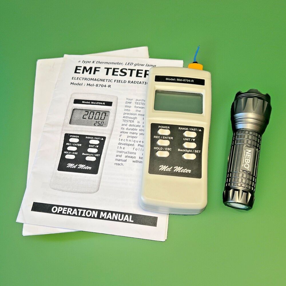 Mel Meter MEL-8704R Paranormal EMF Meter with Red Backlight Ghost Hunting Tool